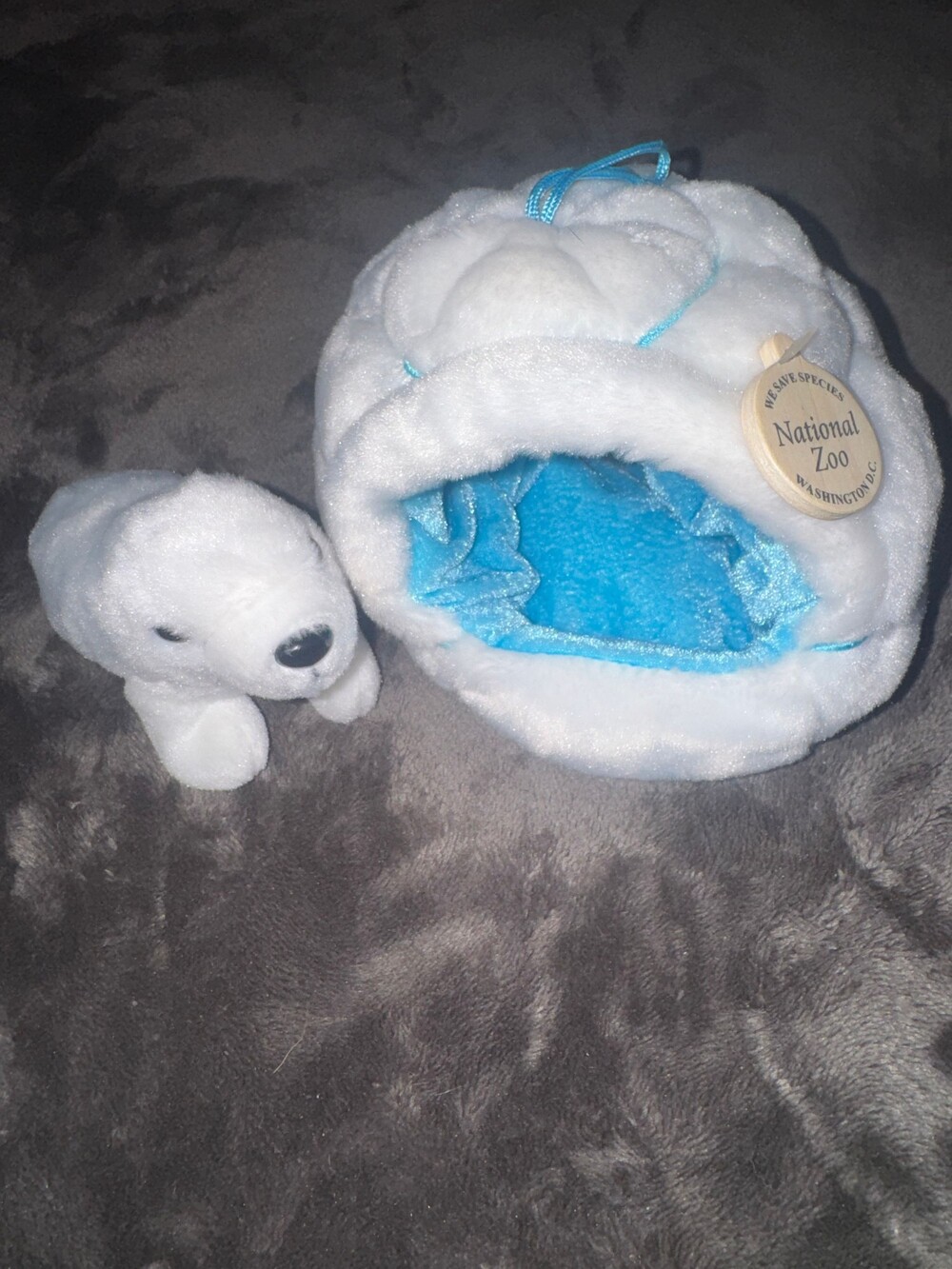 National Zoo Wild Republic Plush Polar Bear Toy White Plush Toy